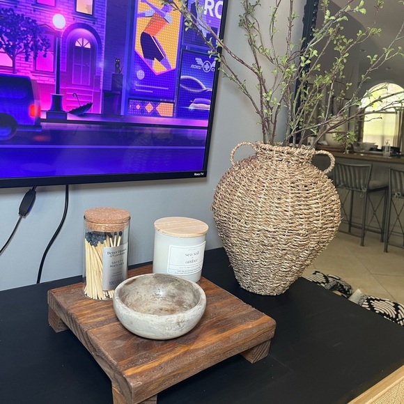 Rustic Wooden Rise Handmade.10x10x2.75 inches - Picture 3 of 10